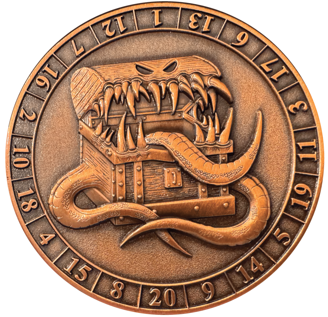 D20 Mimic Dice Coin image 0